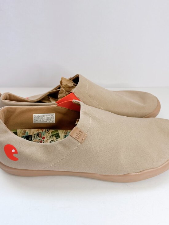 Men\'s Size 12.5 UIN Toledo Tan Canvas Slip-On Shoes Comfort Travel Casual main image 6